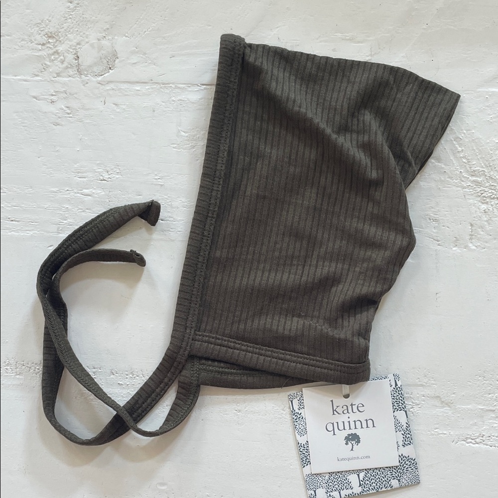 Kate Quinn Charcoal Baby Bonnet